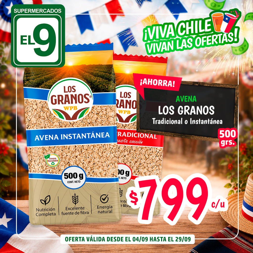 AVENA TRADICIONAL 500GR LOS GRANOS